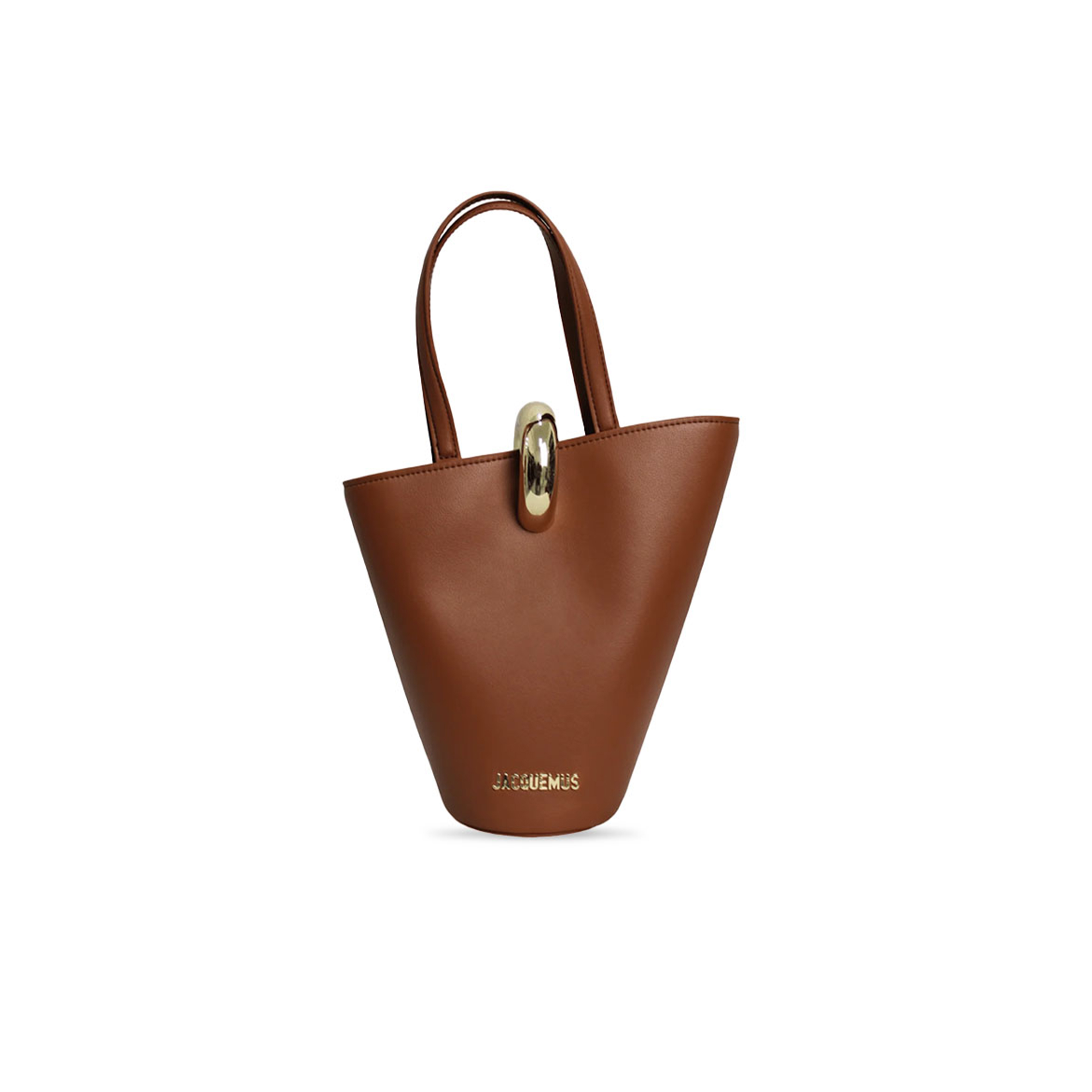 JACQUEMUS LE PETIT BAMBOLA LEATHER TOTE (20*20*10cm) 
